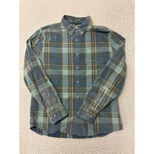 Wellen Mens Long Sleeve Button Down Shirt Large